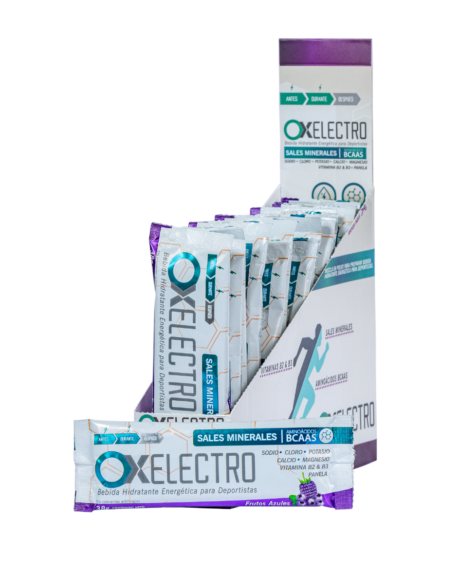 OX Electro Caja 15 Sobres – Bebida Hidratante Energética para Deportistas