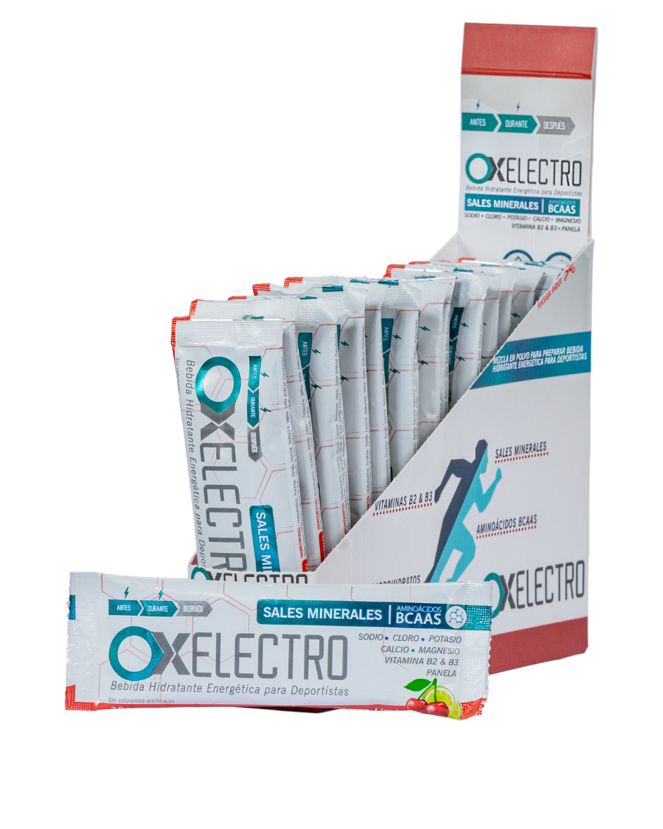 OX Electro Caja 15 Sobres – Bebida Hidratante Energética para Deportistas