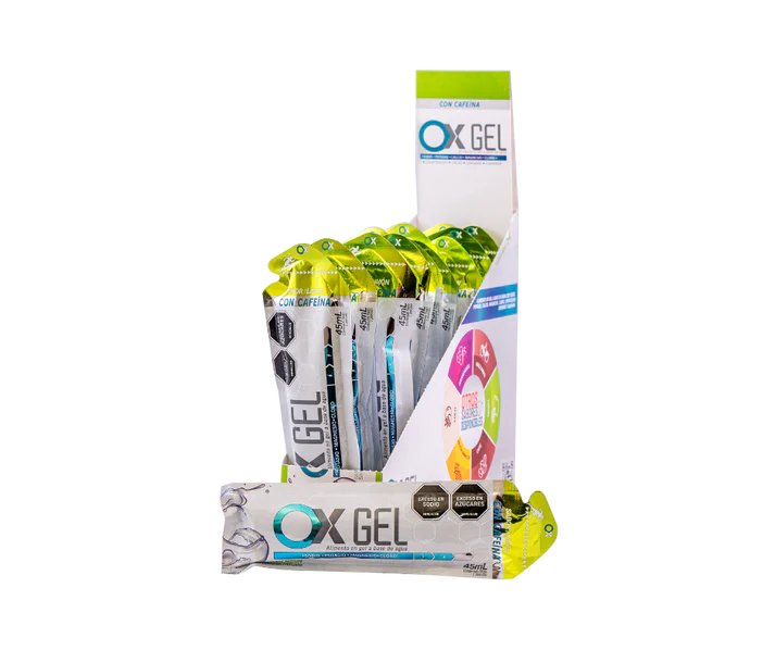 OX GEL con Cafeína – Caja con 15 geles