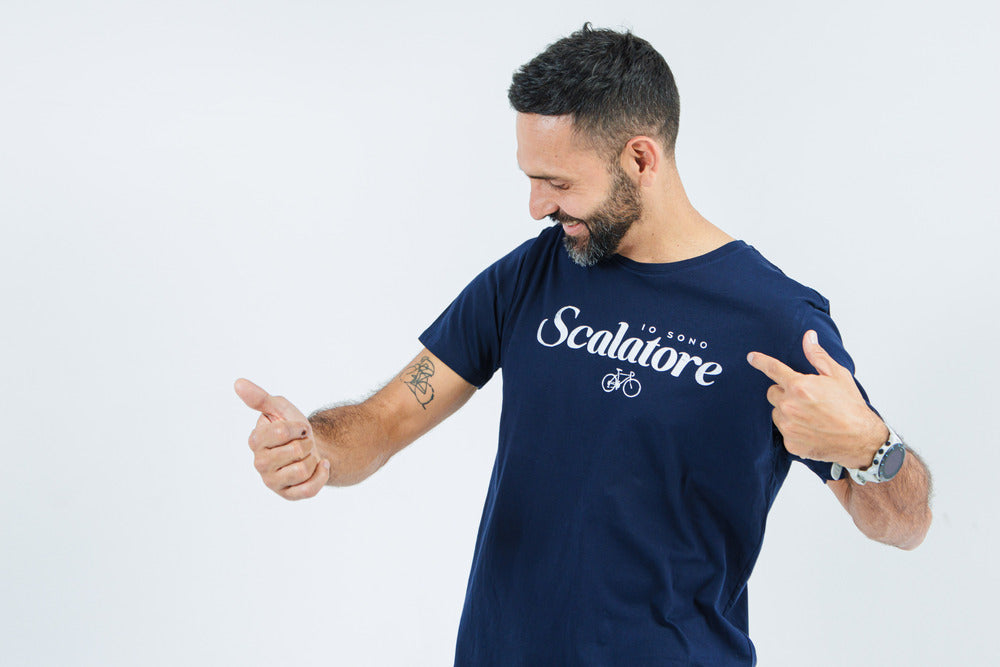 Camiseta Hombre IO SONO SCALATORE | Inspirada en los Ciclistas Escaladores