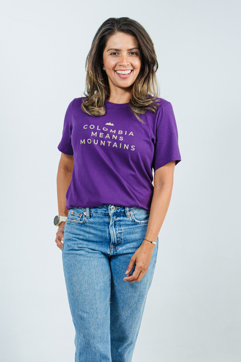 Camiseta Mujer Colombia Means Mountain | Homenaje a los Puertos de Montaña