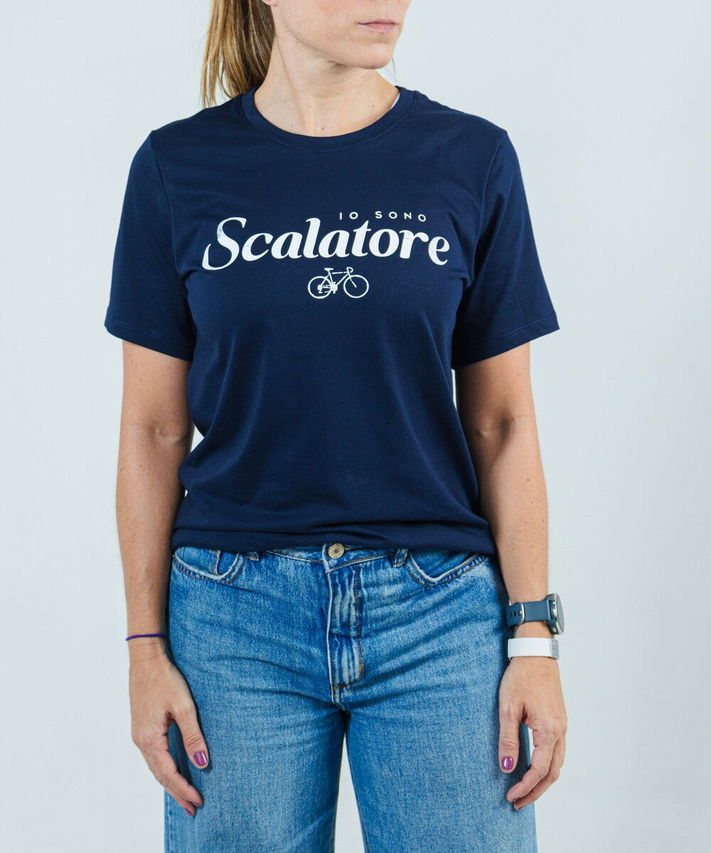 Camiseta de Ciclismo Mujer IO SONO SCALATORE | Inspirada en la Escalada y la Cultura Colombiana